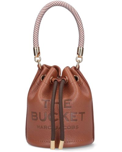 Marc Jacobs Mini Bag The Leather Bucket - Brown