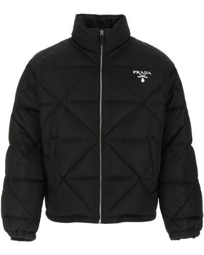 Prada Re-nylon Quilted Recycled-nylon Jacket X - Black