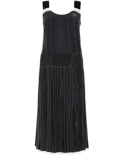 Prada Printed Silk Dress - Black
