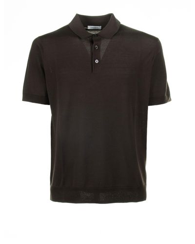 Paolo Pecora Polo Shirt With Short Sleeves - Black