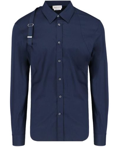 Alexander McQueen Herness Selvedge Shirt - Blue