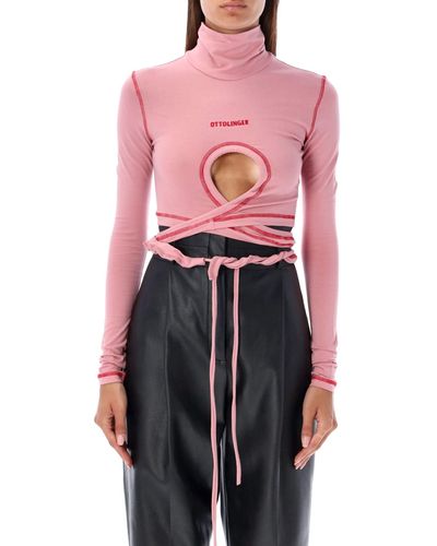 OTTOLINGER Otto Wrap Top - Pink
