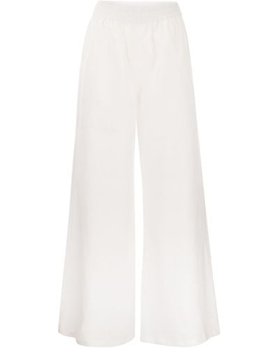 Fabiana Filippi Linen Wide Pants - White