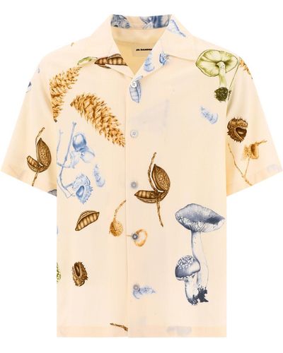 Jil Sander "handdrawn Forest" Shirt - Natural