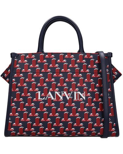 Lanvin Tote In Leather - Red
