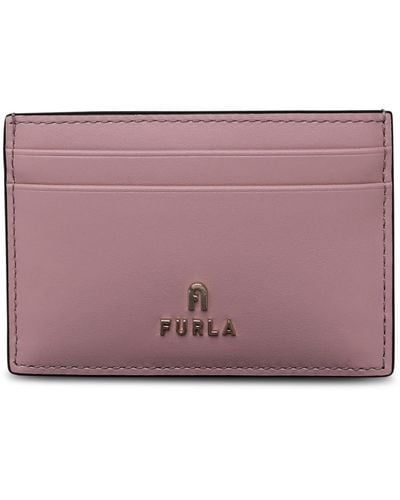 Furla Leather Cardholder - Purple