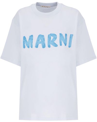 Marni T-Shirt With Logo - White