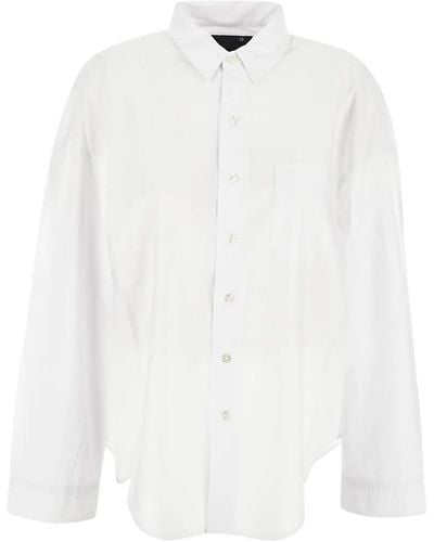 R13 Boxy Button-Up Shirt - White