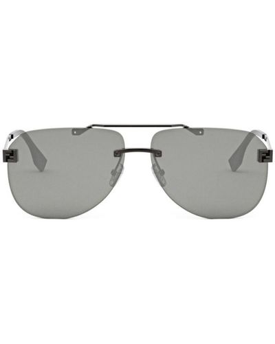 Fendi Pilot Frame Sunglasses - Grey