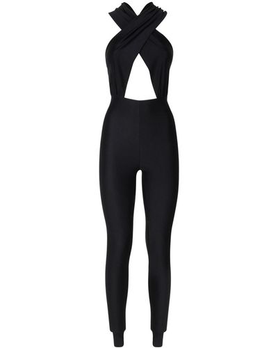 ANDAMANE One-Piece Jumpsuit With Banded Top - Black