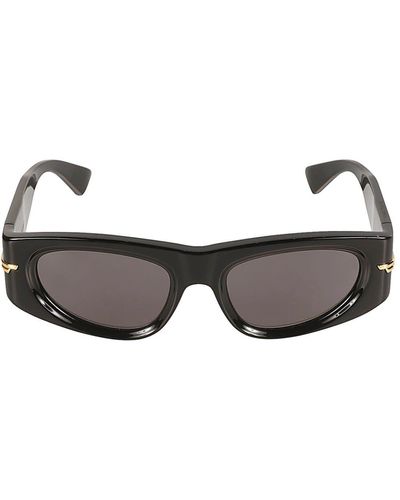 Bottega Veneta Oval Frame Sunglasses - Grey