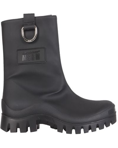 MSGM Rain Boots - Black