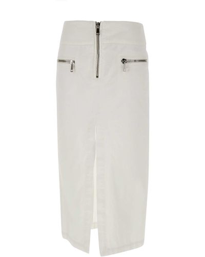 Dondup Cotton Skirt - White