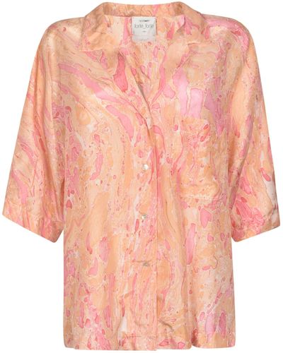 Forte Forte Printed Oversized Shirt - Pink