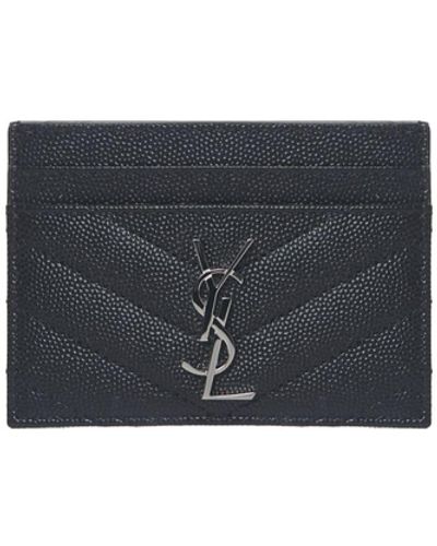 Shop Saint Laurent MONOGRAM ALL OVER 2021-22FW MONOGRAM CARD CASE IN GRAIN  DE POUDRE EMBOSSED LEATHER (668290BOWA19207, 668290BOWA12721,  668290BOWA11000) by _NOIR_