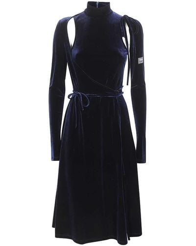 Versace Velvet Dress - Blue