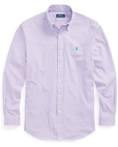 Polo Ralph Lauren Slim-fit Stretch Poplin Shirt - Purple