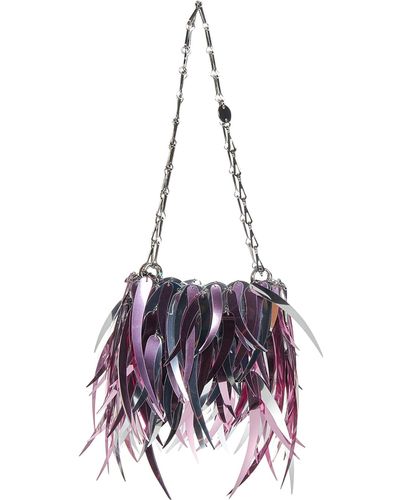 Rabanne Feather Bag Shoulder Bag - Purple