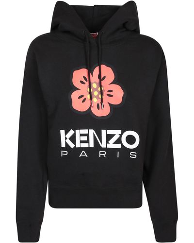 KENZO Boke Flower Placed Hoodie - Black