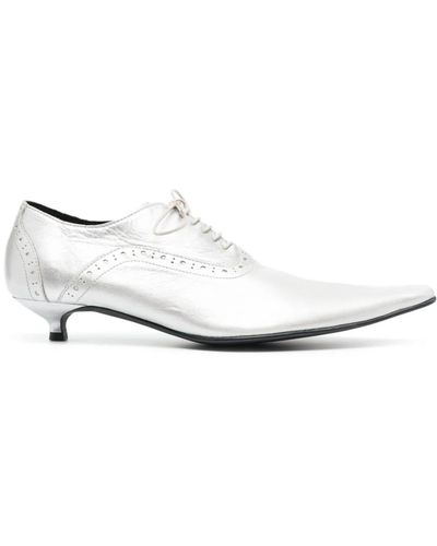 Comme des Garçons Ladies Acc Pumps Shoes - White
