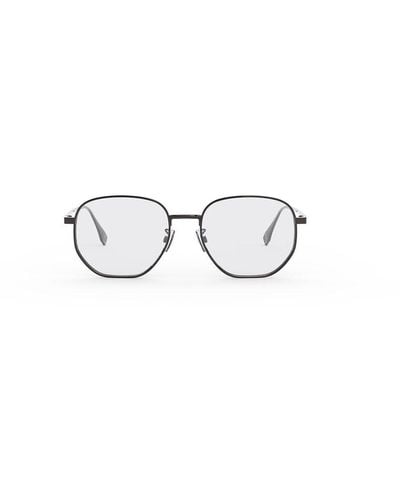 Fendi Geometric Frame Glasses - Metallic