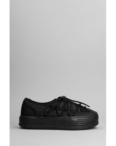 Palm Angels Sneakers In Black Polyester - Gray