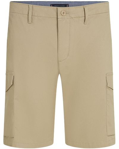Tommy Hilfiger Khaki Bermuda Shorts With Pockets - Natural