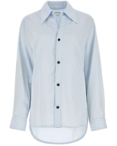 Bottega Veneta Pastel Light-blue Twill Shirt