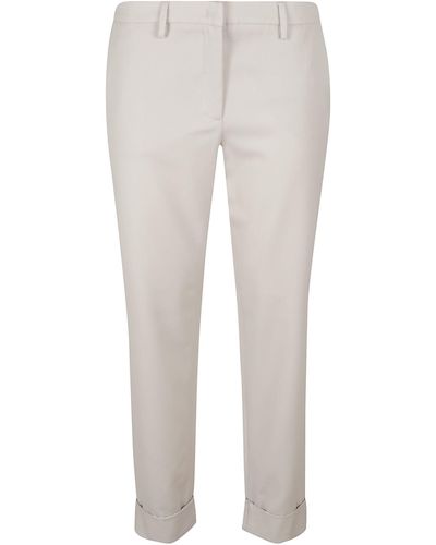 Fabiana Filippi Plain Cropped Pants - White