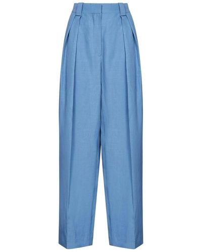 Stella McCartney High Waist Tailored Pants - Blue