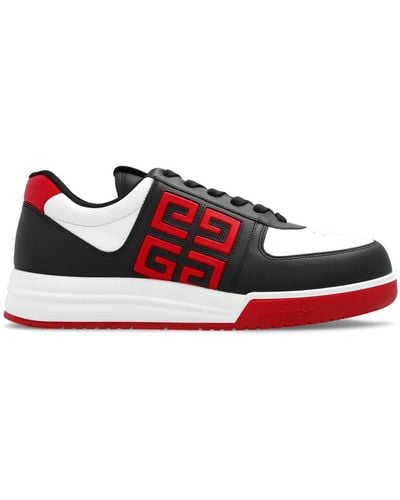 Givenchy G4 Round Toe Low-top Sneakers - Red