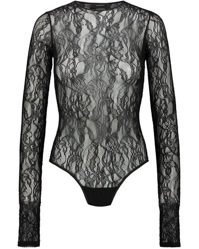 Wardrobe NYC Lace Bodysuit - Black