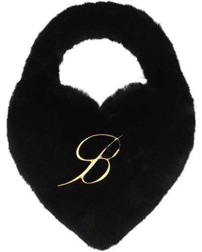 Blumarine Heart Handbag - Black