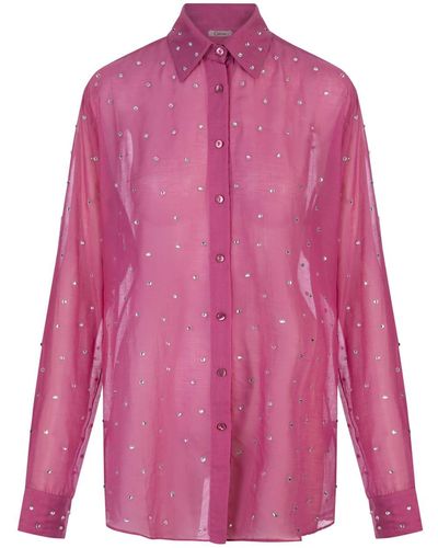 Oséree Flamingo Gem Long Shirt - Pink