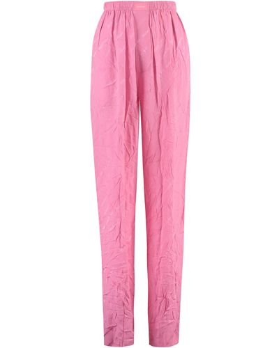 Balenciaga Silk Pajama Pant - Pink