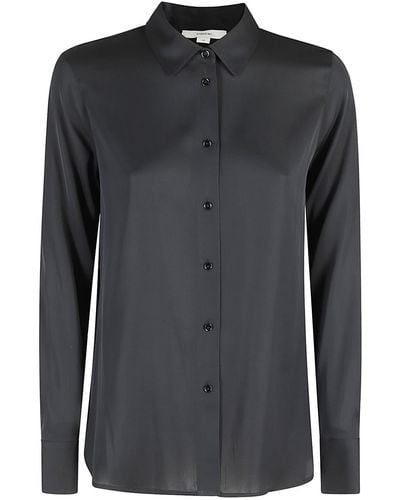 Vince Slim Fitted Blouse - Black