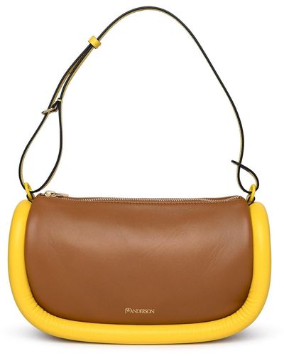 JW Anderson Two-Tone Leather Bag - Yellow