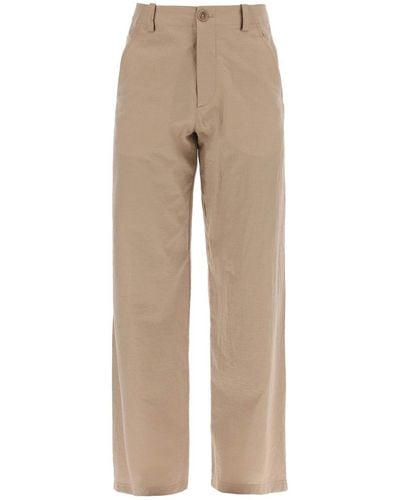 A.P.C. Mathurin Crepe Trousers - Natural