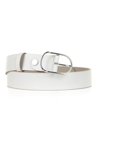 Gianni Chiarini Leather Belt - White