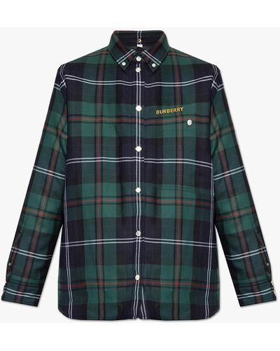 Burberry Oversize Two-Piece Jacket - Green