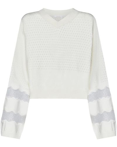 See By Chloé Cotton And Cashmere Pullover - White