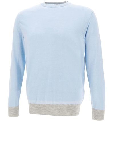 Eleventy Wool And Silk Sweater - Blue