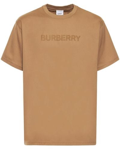 Burberry Cotton Oversized Logo T-shirt - Brown