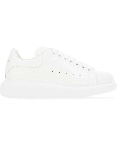 Alexander McQueen Leather Trainers - White