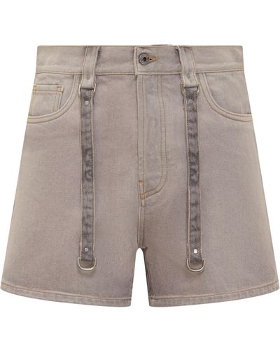 Off-White c/o Virgil Abloh Short Trousers Cargo Laundry - Grey