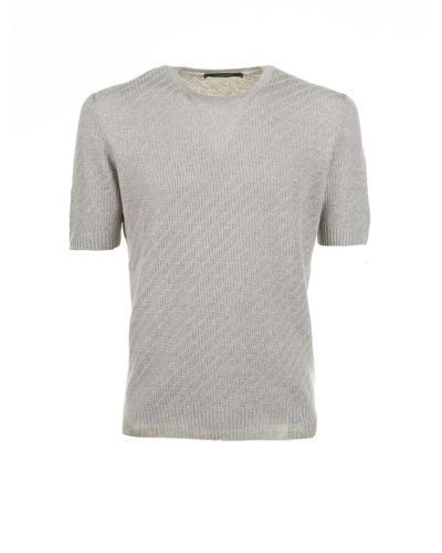 Tagliatore Knitted T-Shirt - Grey