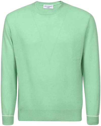 Eddy Monetti Round Neck Sweater - Green