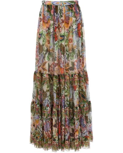 Etro Long Floral Skirt Skirts - Multicolour