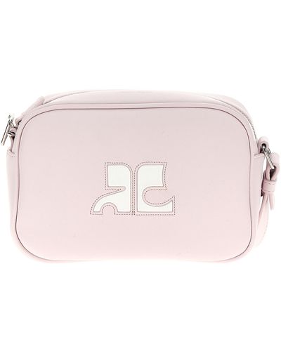 Courreges Reedition Camera Bag Crossbody Bags - Pink