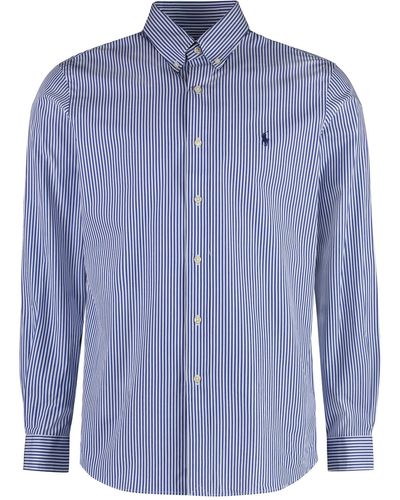Ralph Lauren Button-down Collar Cotton Shirt - Blue
